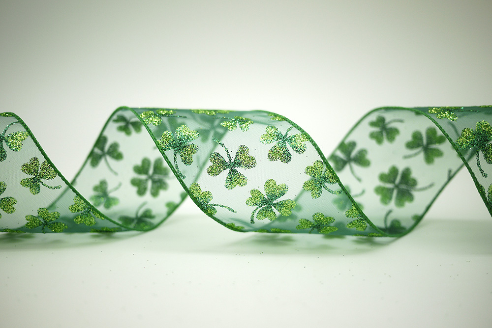 聖パトリックの幸運草オーガンザリボン